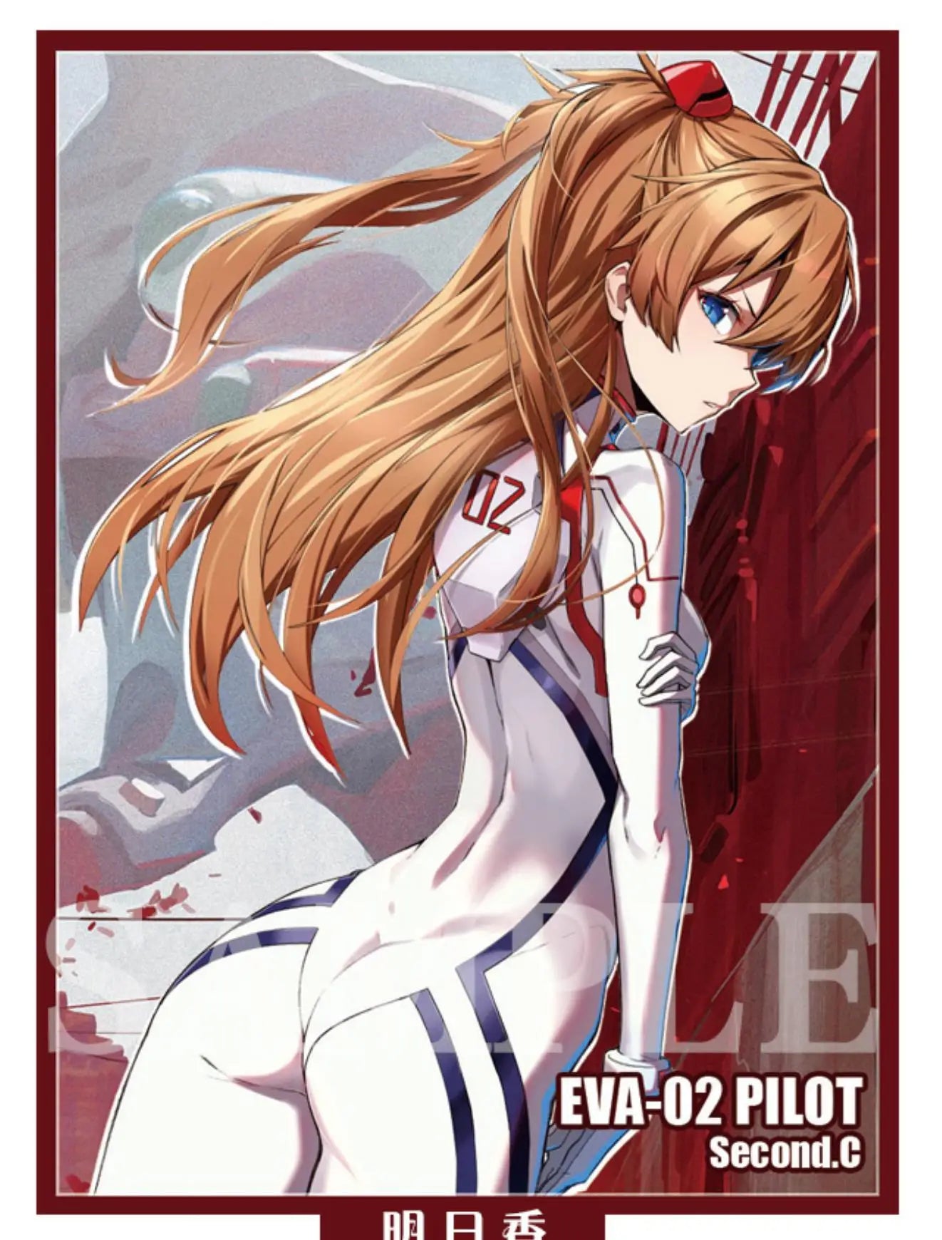 60PCS Asuka Shikinami Langley Neon Genesis Evangelion Anime Card Sleeves 67x92mm