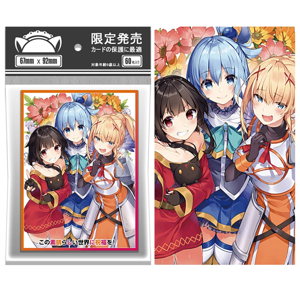 60PCS Konosuba Anime Card Sleeves 67x92mm