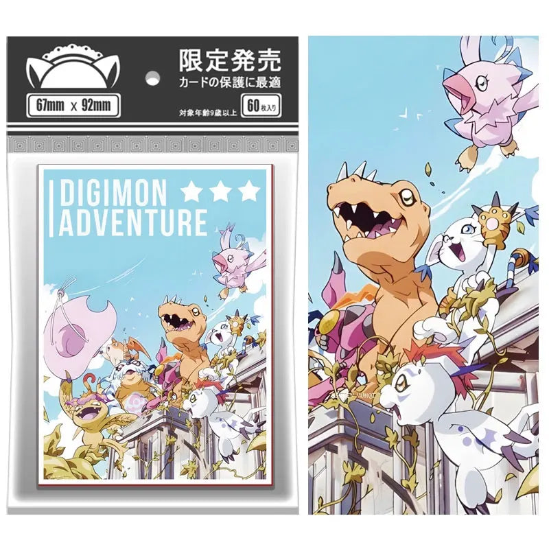 60PCS Digimon Adventure Card Sleeves 67x92mm