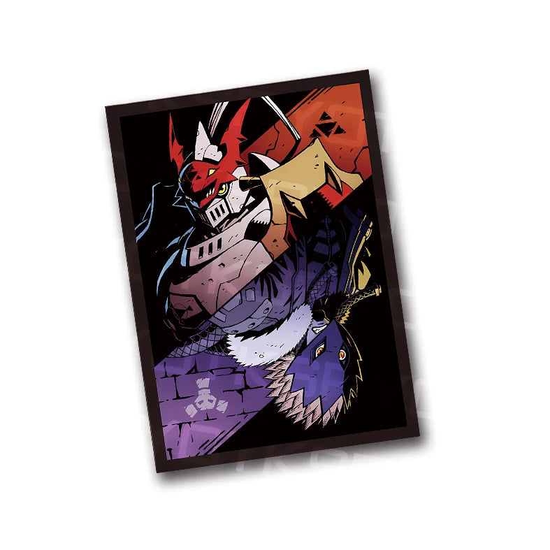 60 PCS Beelzemon/Gallantmon Card Sleeves 67X92mm